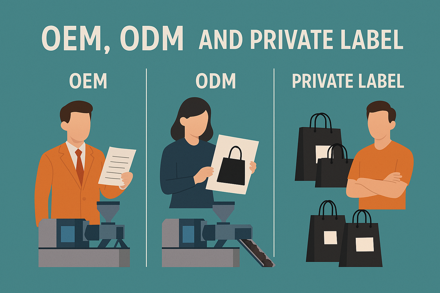 Read more about the article Разбиране на OEM, ODM и Private Label: Как да изберете правилния модел за вашия бизнес